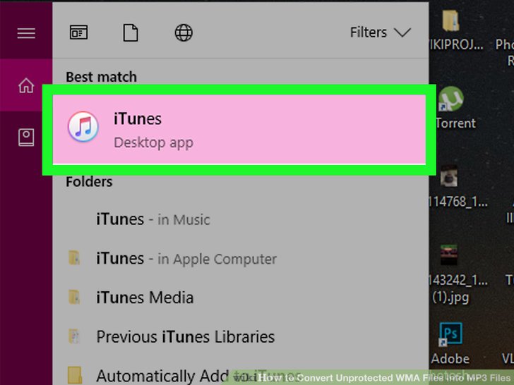 How to move wma files into itunes